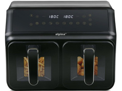 Air Fryer Frytkownica beztłuszczowa Alpina A8 2200W 8L dwukomorowa