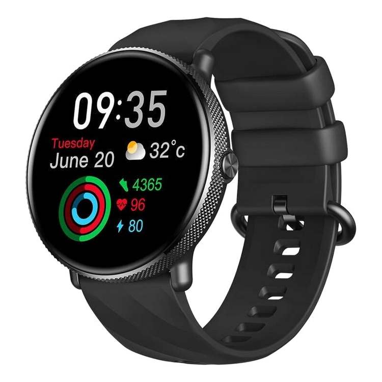 Zeblaze Smartwatch GTR 3 Pro Black 1,39 cala AMOLED Ultra HD Mikrofon i głośnik 