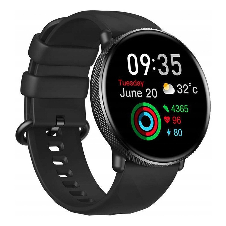 Zeblaze Smartwatch GTR 3 Pro Black 1,39 cala AMOLED Ultra HD Mikrofon i głośnik 