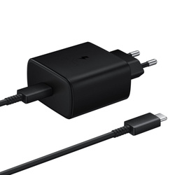 Samsung Szybka Ładowarka podróżna (45W) USB-C Czarna (EP-T4510XBEGEU)