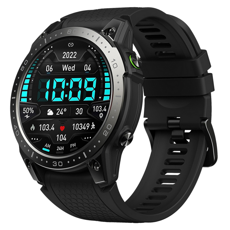 Zeblaze Smartwatch Ares 3 Pro Abyss Black AMOLED Wytrzymałość klasy militarnej Monitoring zdrowia 