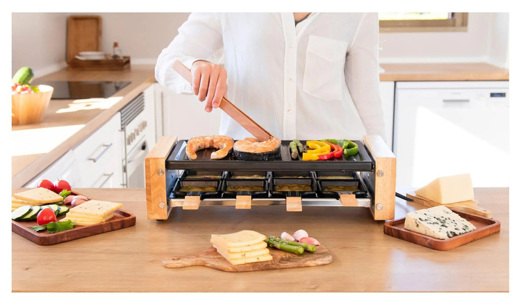 Grill elektryczny Raclette Cheese&Grill 8200 Wood Black Cecotec