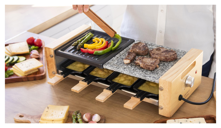 Grill elektryczny Raclette Cheese&Grill 8400 Wood MixGrill Cecotec /OUTLET