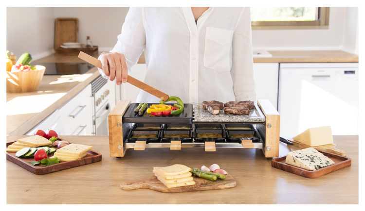 Grill elektryczny Raclette Cheese&Grill 8400 Wood MixGrill Cecotec