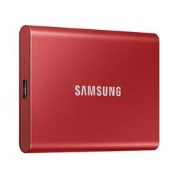 SAMSUNG T7 Dysk zewnetrzny SSD 2TB Czerwony USB 3.2 (MU−PC2T0R/WW)