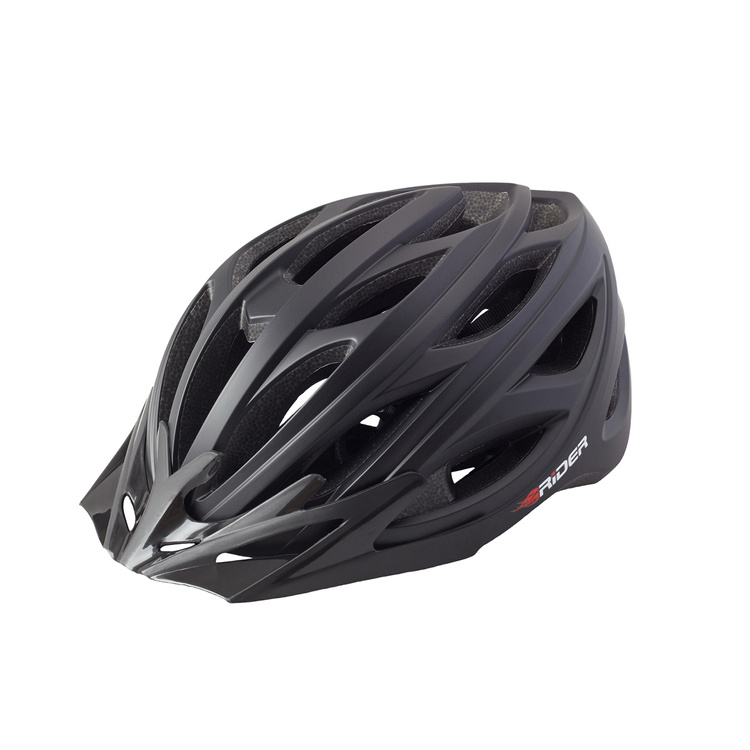 Kask Rowerowy Rider Czarny Matt Regulowany rozmiar L/XL