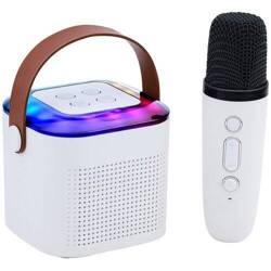 Głośnik mobilny Bluetooth 5.3 DJ Party 115  Karaoke RGB 10W Biały