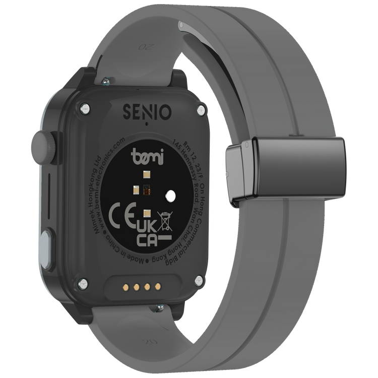 Bemi SmartWatch Senio Szary + Pasek Silikonowy Szary