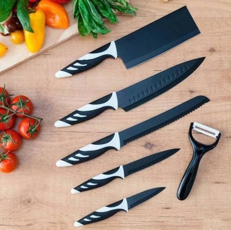 Cecotec 6 Knife Set Black 1024 Zestaw noży