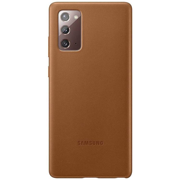 Etui Samsung Leather Cover Brązowe do Galaxy Note 20 (EF-VN980LAEGEU) /OUTLET