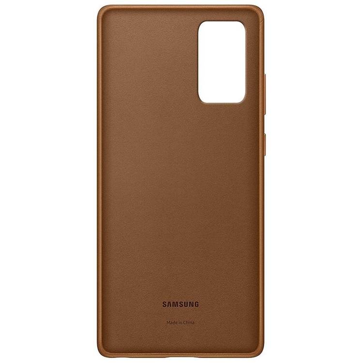 Etui Samsung Leather Cover Brązowe do Galaxy Note 20 (EF-VN980LAEGEU) /OUTLET