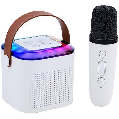 Głośnik mobilny Bluetooth 5.3 DJ Party 115  Karaoke RGB 10W Biały