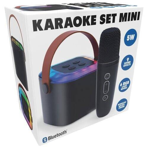 Głośnik mobilny Bluetooth 5.3 DJ Party 146 Karaoke RGB 10W Czarny