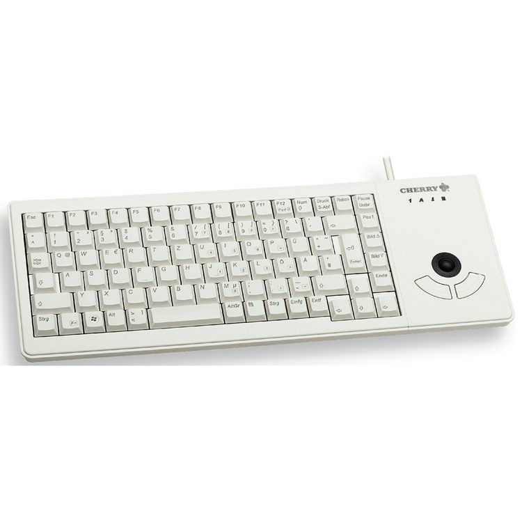 KLAWIATURA CHERRY G84-5400 XS TRACKBALL KEYBOARD SZARA