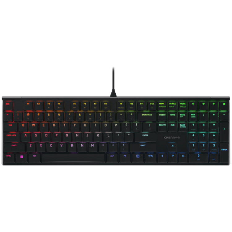 KLAWIATURA CHERRY MX 10.0N RGB CZARNA GAMING