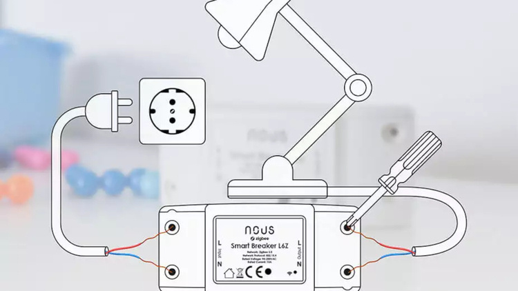 NOUS L6Z Inteligentny przekaźnik łącznikowy ZigBee NOUSTUYA