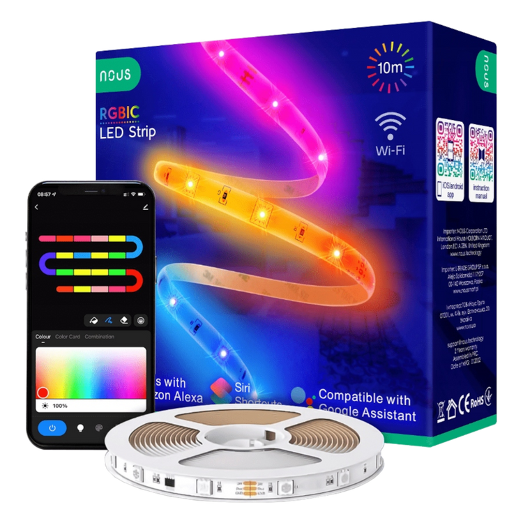 NOUS Taśma LED Smart RGBIC WIFI LED Strip F5 10m