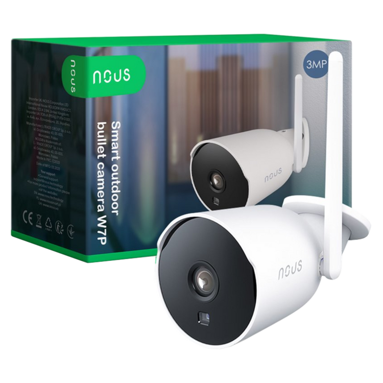 NOUS W7P Smart WiFi IP Bullet Camera 3MP Inteligentna Kamera 