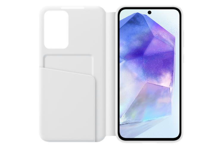 Samsung Smart View Wallet Case Białe do Galaxy A55 5G (EF-ZA556CWEGWW)