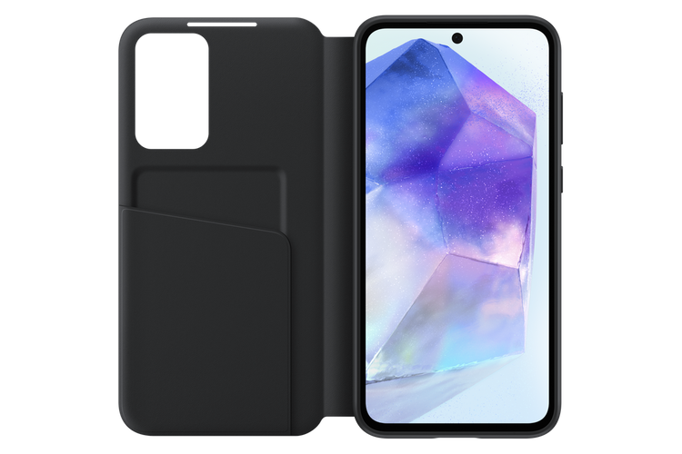 Samsung Smart View Wallet Case Czarne do Galaxy A55 5G (EF-ZA556CBEGWW)