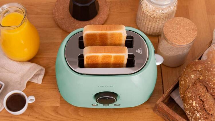 Toster cyfrowy podwójny ClassicToast 8000 Blue Duble Cecotec Niebieski 800W