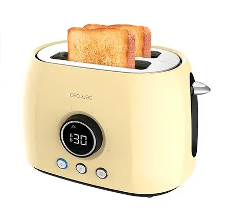 Toster cyfrowy podwójny ClassicToast 8000 Yellow Duble Cecotec Żółty 800W