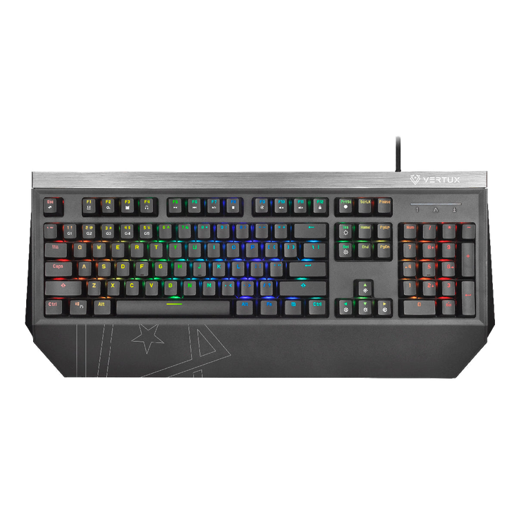 Vertux Klawiatura Mechaniczna Outemu Blue anti-ghosting MECH Tantalum RGB