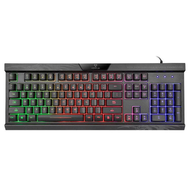 Vertux Klawiatura Mechaniczna Tactile anti-ghosting MECH Amber QWERTY RGB