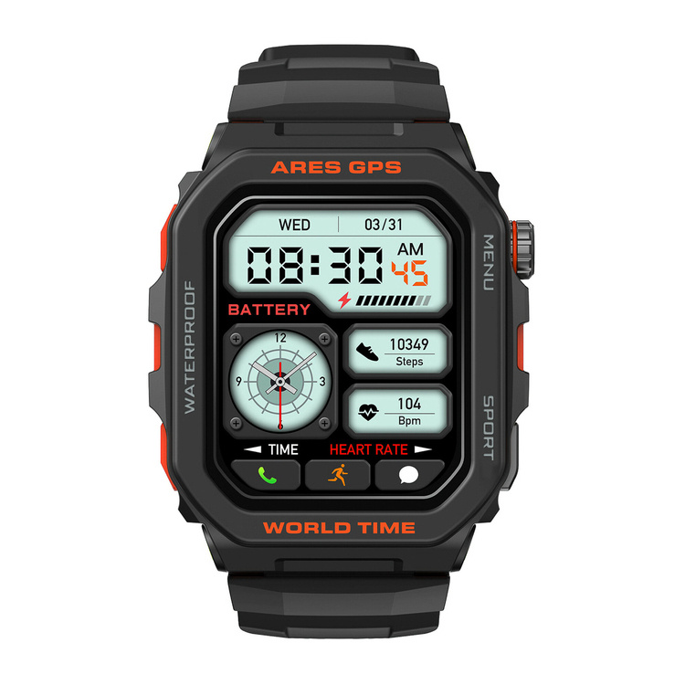 Zeblaze Smartwatch Ares GPS Lava Black wsparcie asystenta głosowego dla Alexa