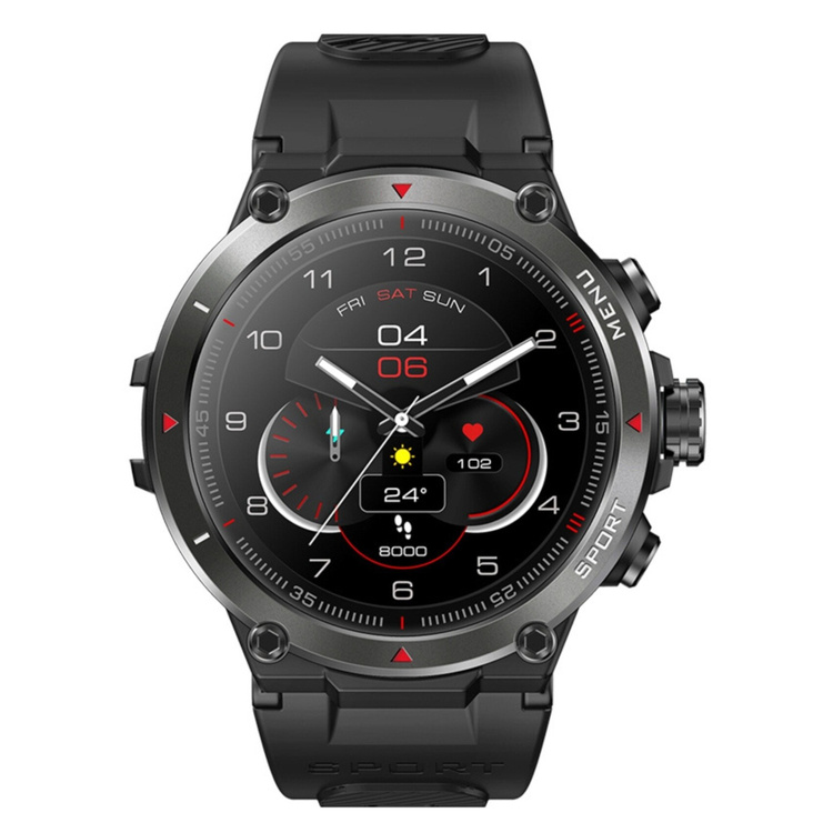 Zeblaze Smartwatch Stratos 2 Black AMOLED GPS Wodoodporność 5ATM  Monitor zdrowia 