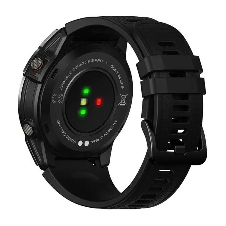 Zeblaze Smartwatch Stratos 3 Pro Ember Black GPS  w 1,43-calowy ekran AMOLED Ultra HD