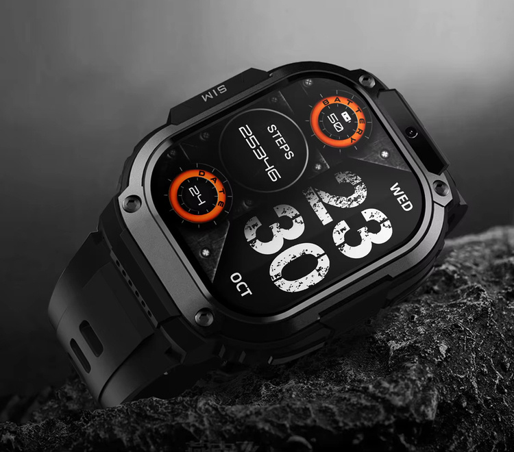 Zeblaze Smartwatch Thor SQ Abyss Black Czarny GPS LTE