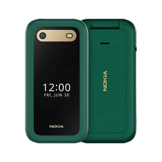 Zestaw Nokia 2660 4G Flip Dual Sim Zielona + Stacja Ładująca /OUTLET