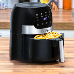 Frytkownica Beztłuszczowa Air Fryer 3.5l 1400W Timer Alpina Czarny