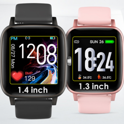 Smartwatch Bemi TER2 Sport Pomiar Tętno Sen Kroki 160mAh Bluetooth Różowy 