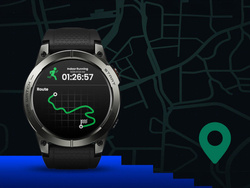 Zeblaze Smartwatch Stratos 3 Pro Ember Black GPS  w 1,43-calowy ekran AMOLED Ultra HD